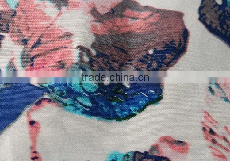 95%C 5%SP textile factory wholesale spandex cotton printed digital fabric