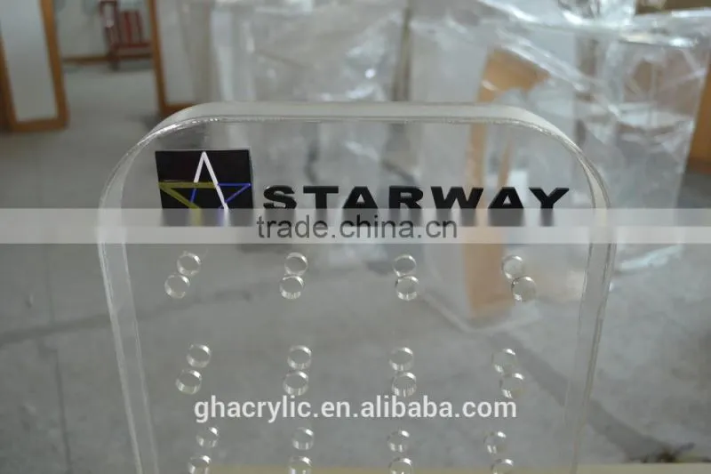 Contemporary design acrylic big display rack,customized acrylic display rack
