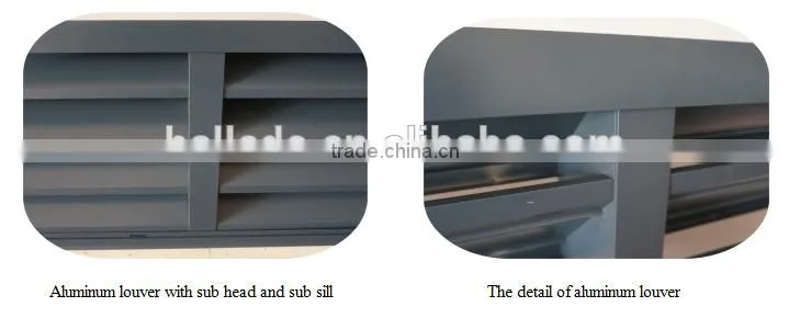 prefabricated easy install industrial louver fence