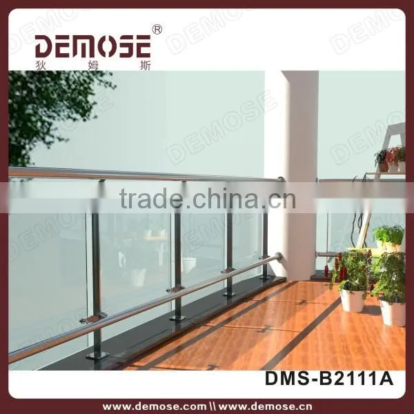 indoor plexiglass stairs handrail designs or steel flat bar stair handrail