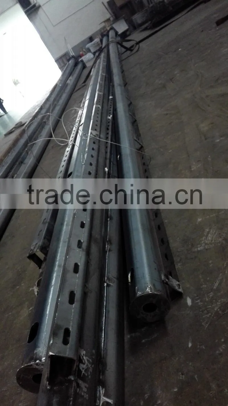 Octagonal custom singal cctv pole