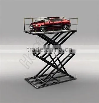 Vertical guide rail hydraulic cargo lift with CE