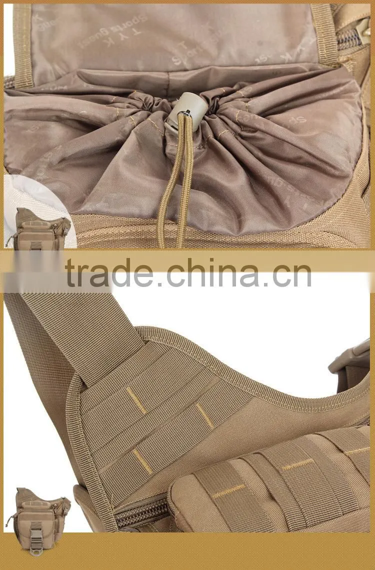 Outdoor leisure camo tactical military army saddle bag