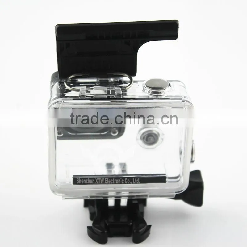 35m Waterproof Skeleton Housing (100% testing) for Gopro Hero 4,for xiaomi action camera