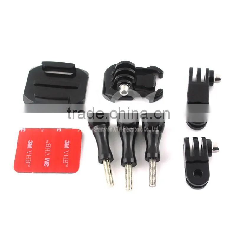 2016 hot selling gopro accessories Helmet Side Mount kit with Curved Adhesive Side Mount for GoPro Hero 4/3+/3/2/1