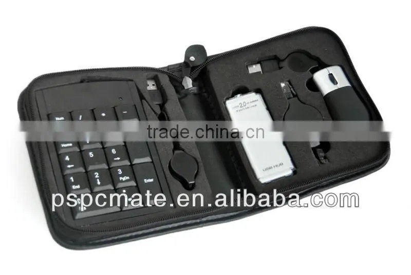 usb travel set in white