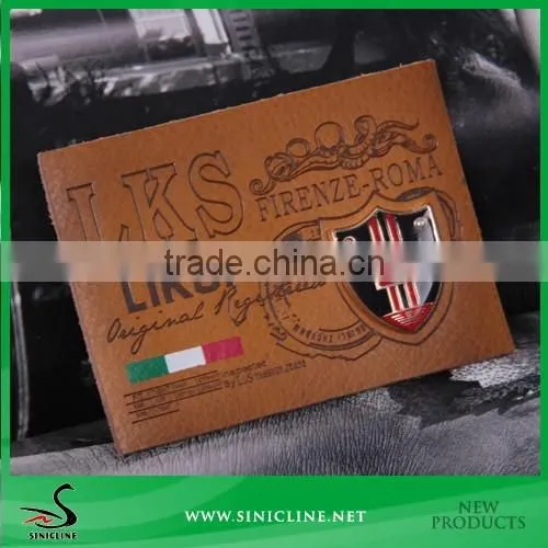 Sinicline PU leather patch/Accept Customized Size and Logo