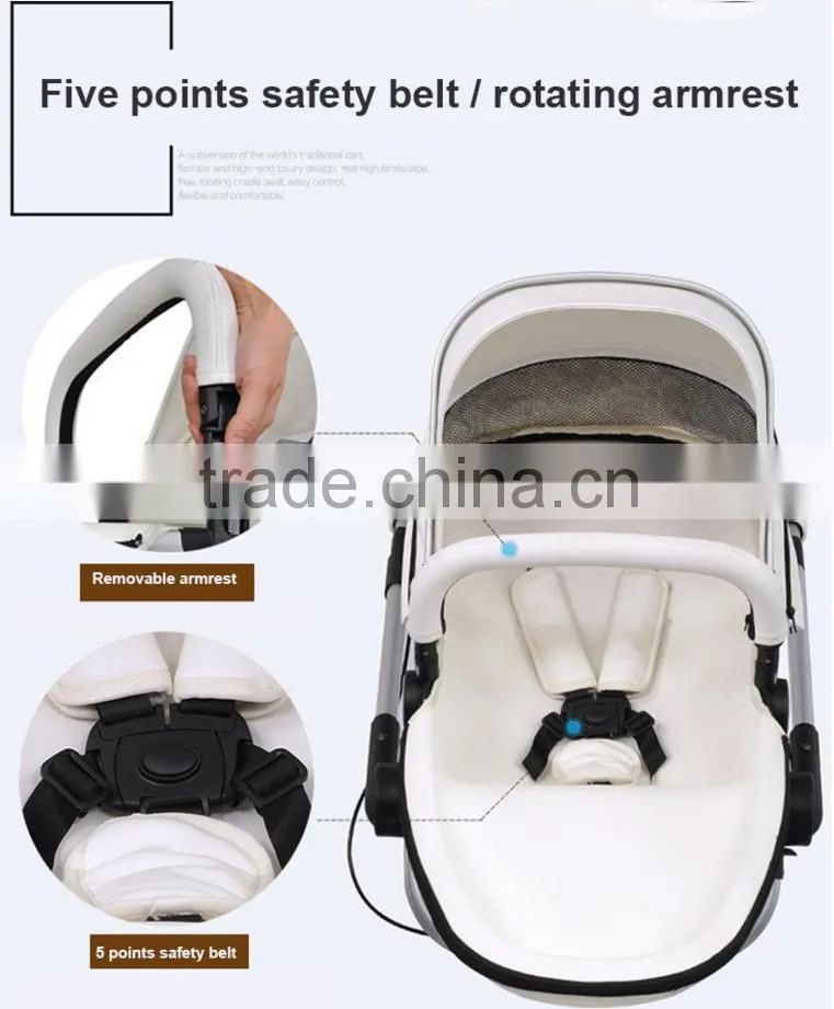2016 High-view 3 in 1 baby stroller/pram
