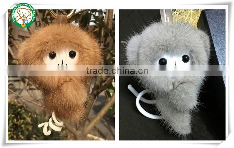 China manufacturer plush fox keychain 4inch