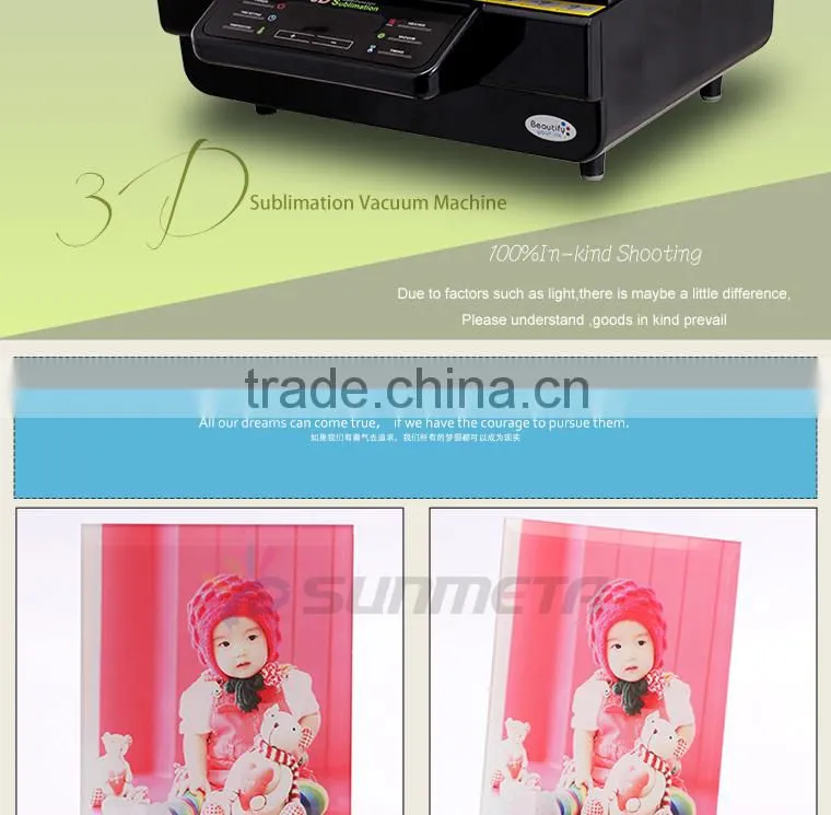 High Quarlity Sublimation Glass Photo Frame for wedding gift