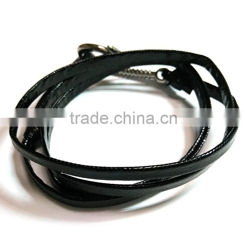 diy beads bracelet fashion bangle anchor nautical men's rope bracelet leather bracelet supplier
