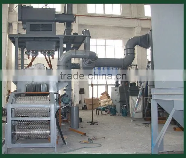 Wire mesh belt shot blasting machine