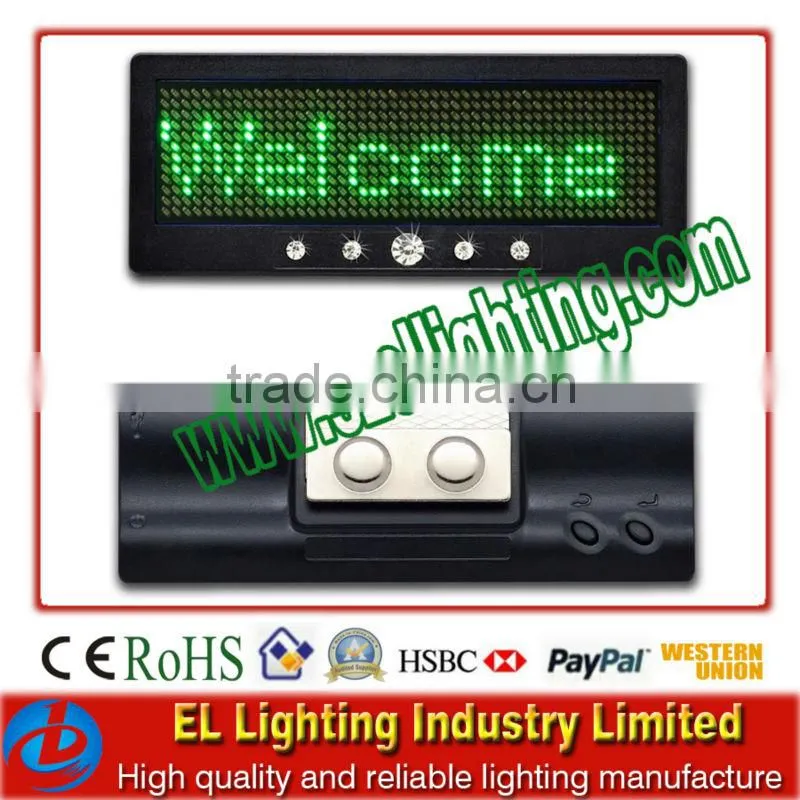 Led portable badge ,led display programmable badge