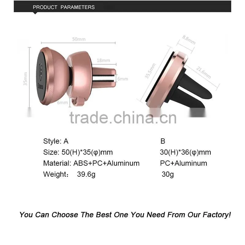 universal portable china wholesale strong reliable magnet car vent mobile phone holder compatible with all phones