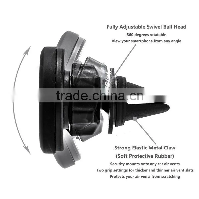 Veister 360 degree rotating new design car air vent mount magnetic phone holder
