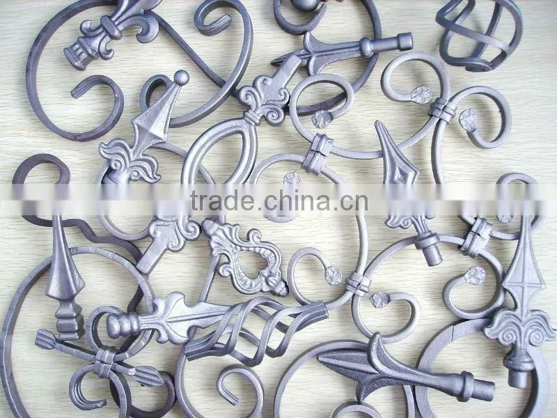 For Garden Decorative Fencing Wrought Iron scroll