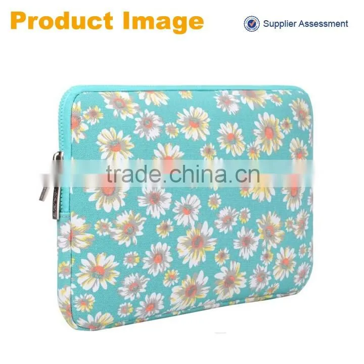 latest design canvas 13.3 inch custom laptop sleeve for lady