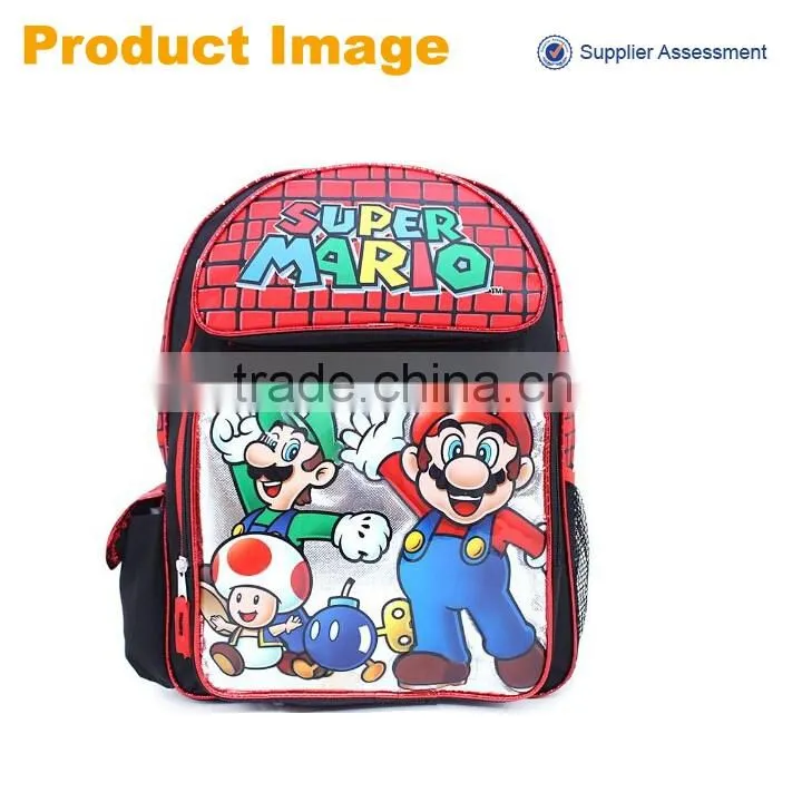 2016 China supplier wholesale new design cartoon child school bag