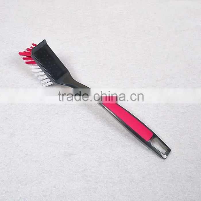 Colourful Plastic Long Handle Holloware PP Bristle Cleaning Dish Brush