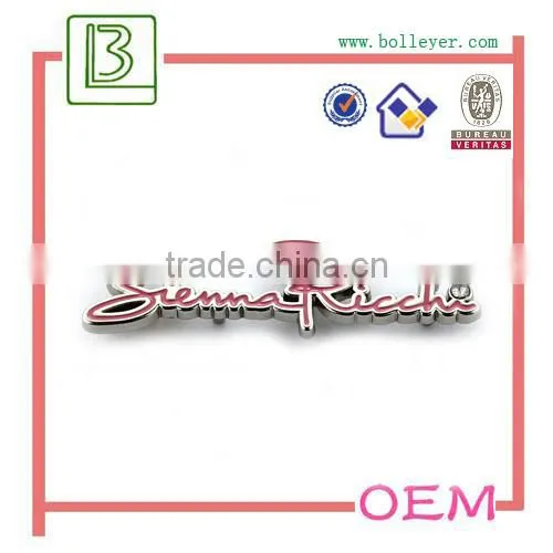 metal plates brand logos for handbag