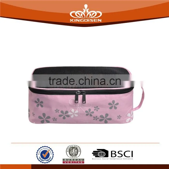 Polyester Material Lady Floral Shoe Bag