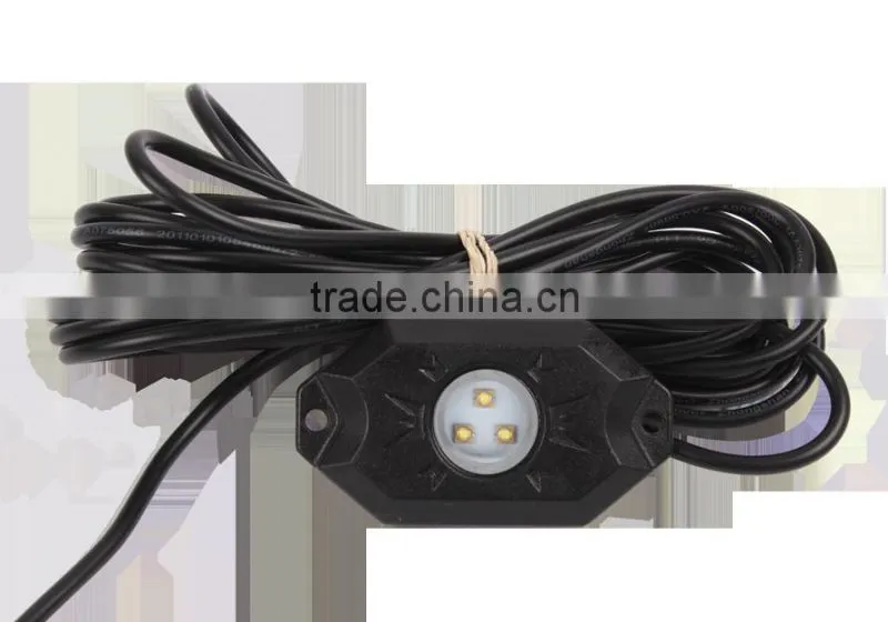 9W RGB Led Rock Lights Waterproof Off Road LED Rock Light Kit - 8 Pods LED Rock Lights For Off Road