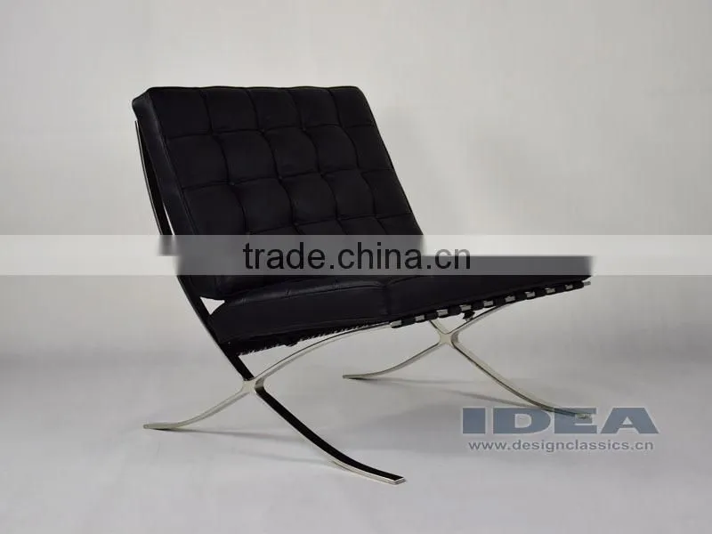 DC2001 Replica Mies Van Der Rohe Barcelona Chair - Black