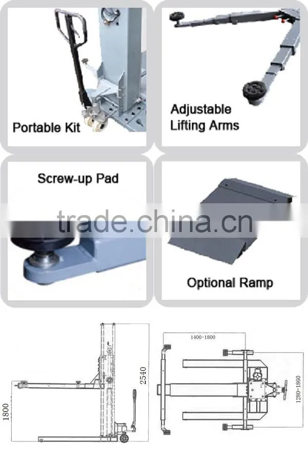 1 post electrical release single post hoist