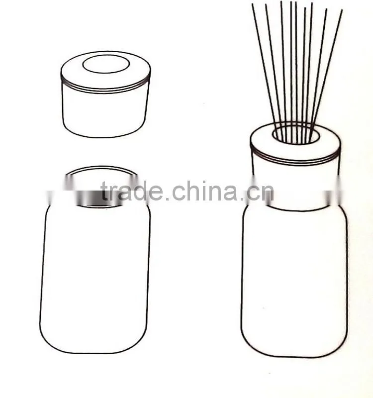 25 ML Glass Bottle Perfume Reed Diffuser With Delicate Rattan Sticks