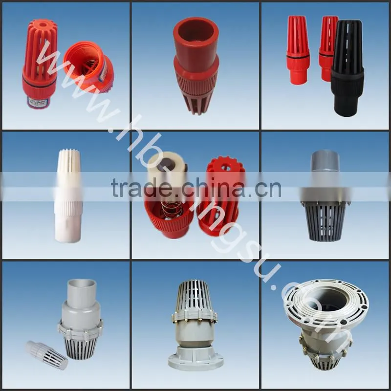 Low Price Red Color Plastic Pvc Foot Valve