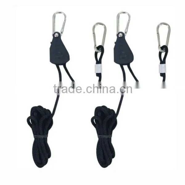 Grow Light Reflector Hanger Heavy Duty Rope Ratchet Hydroponic Light Fixture hangers