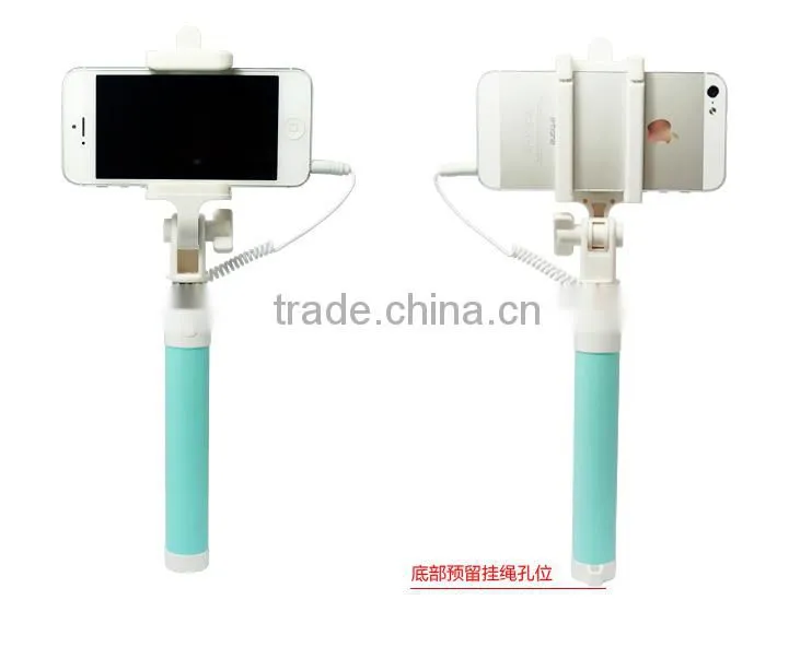2015 Selfie Stick Extendable Monopod Selfie-Stick With Shutter Button