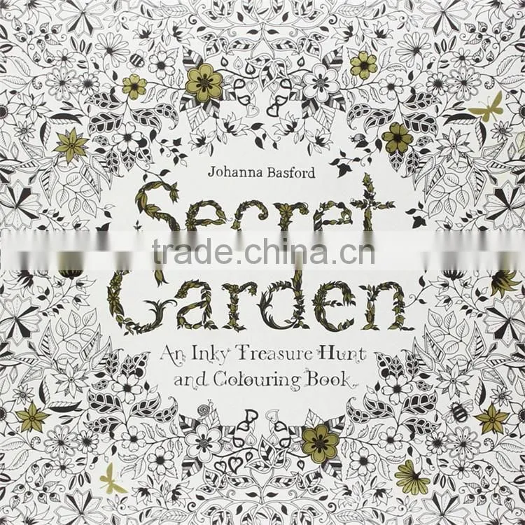 2015 Hot Factory Direct Sale Secret Garden Reducing Stress Book Coloring For Adult