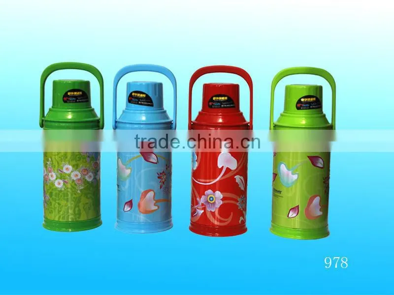 thermos pot for tea with flower design
