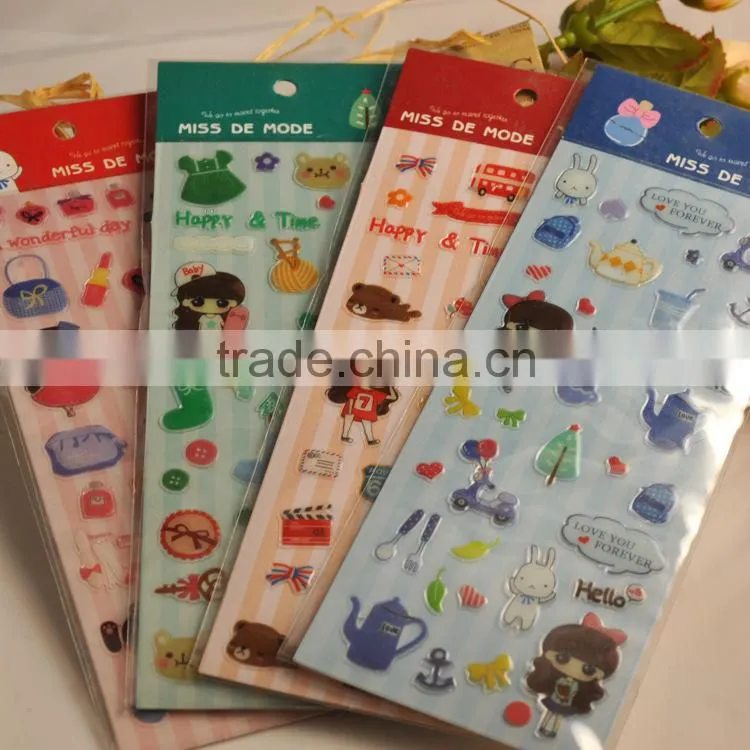 alphabet letter color epoxy sticker/loving heart custom epoxy sticker