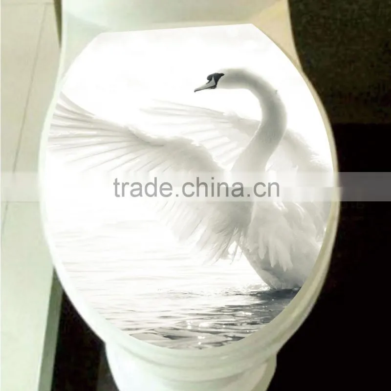 Custom decoration toilet seat paper sticker