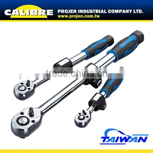 CALIBRE 3/8" Dr Mini Head Push Type Telescopic Ratchet / Extending Ratchet