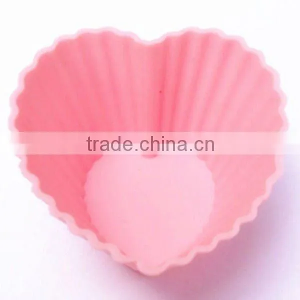 2012 hot selling silicone heart shape cake mould