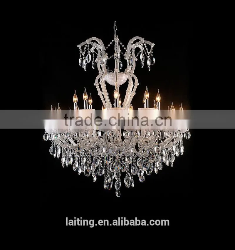Black crystal glass chandelier lights for ballroom