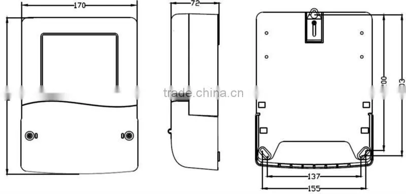 Three Phase Multifunction smart electric meters