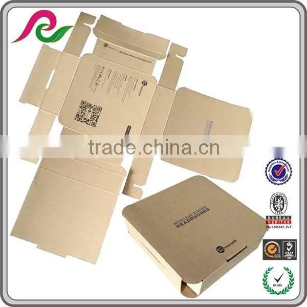 Folding corrugated paper gift box for packaging