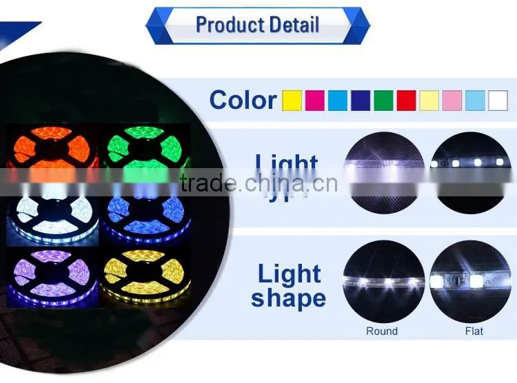 PVC cable flash strip light led
