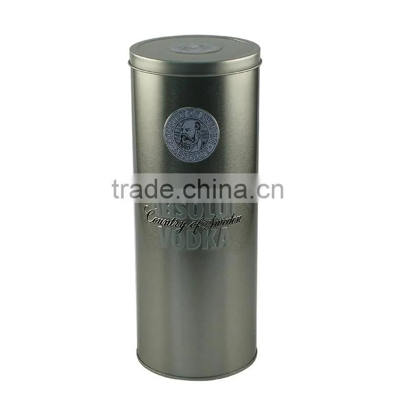 Customized luxury Tin Box Packing for Whisky, Vodka