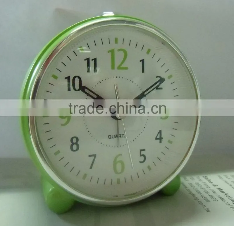 Green Sweep touch light office use Alarm clocks with feet