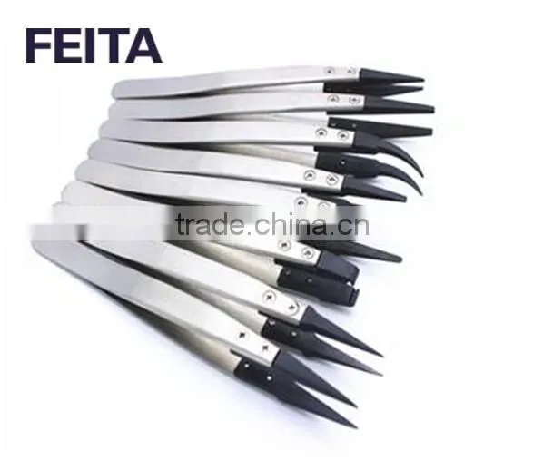 ESD stainless steel Replaceable Tip Tweezers/ESD tweezers