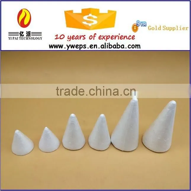 All size plastic cone tree for sale/ styrofoam christmas cone for decoration