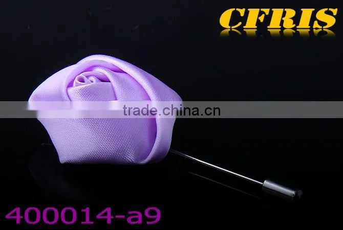 2016 New arriving silk flower bud lapel pins