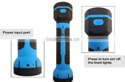Rechargeable LED Flashlight Torch - Telescoping Retractable Work Light w/ Magnetic Base - 36 LEDs
