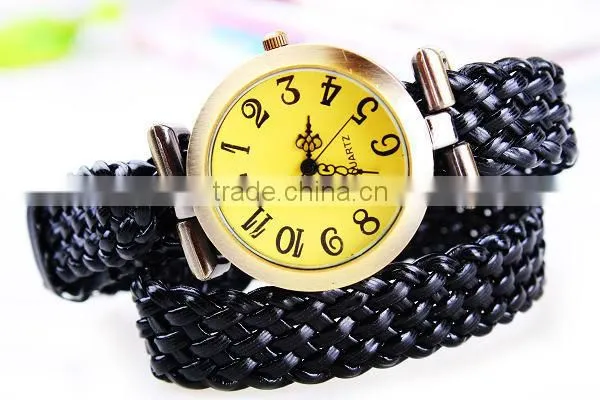 Watch Strap Wholesale Braided Long Genuine Leather Watch Strap