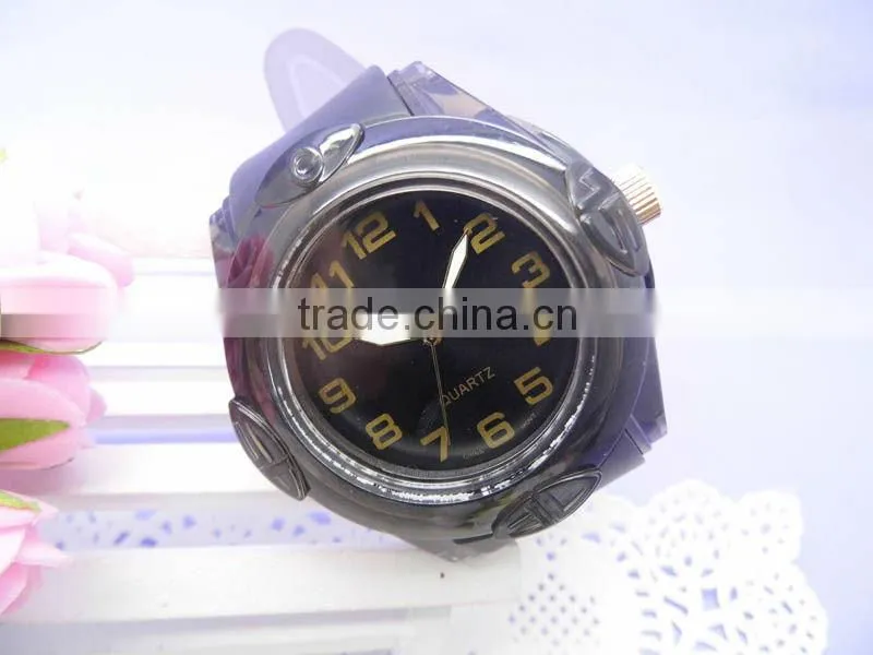 2013 hot sales transparent sport waterproof wrist watch plastic cases